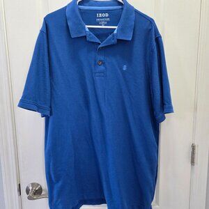 Izod Advantage Performance Men's Polo Shirt, Short Sleeve Sz XLT